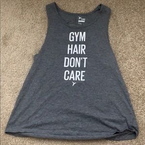 Athletic top with open back